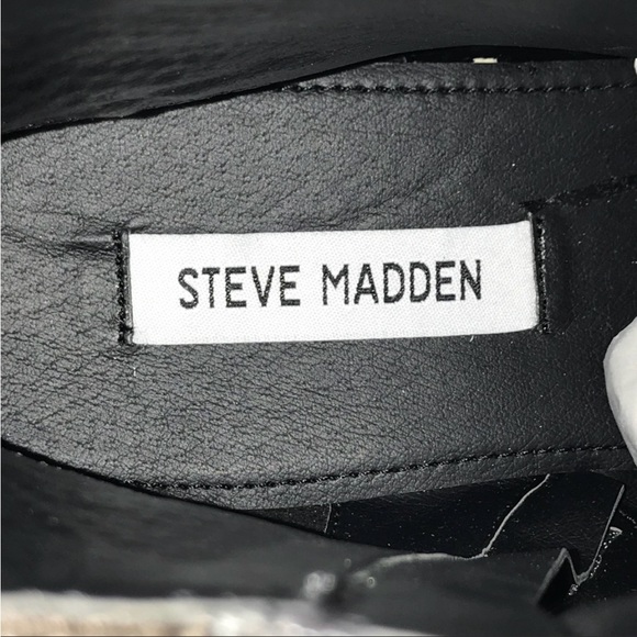 RARE VTG Steve Madden Crocodile Black Velvet SANTOS Chelsea Boots 7M - Picture 3 of 8